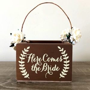 Wedding Flower Girl Basket